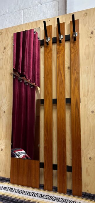 Mid-Century Coat Rack with Mirror 1