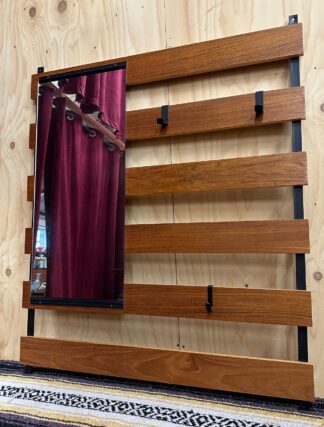 Mid-Century Coat Rack with Mirror 8