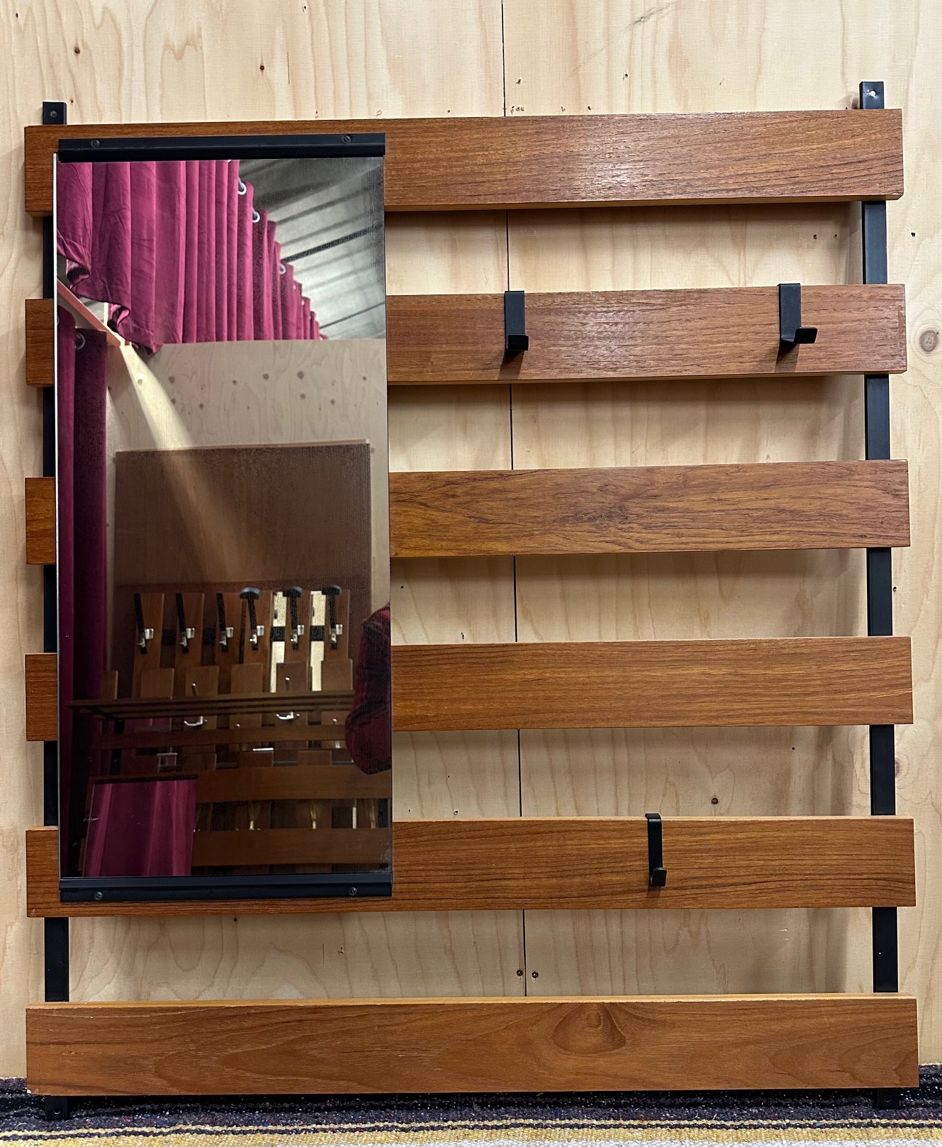 Mid-Century Coat Rack with Mirror 8 - Image 2