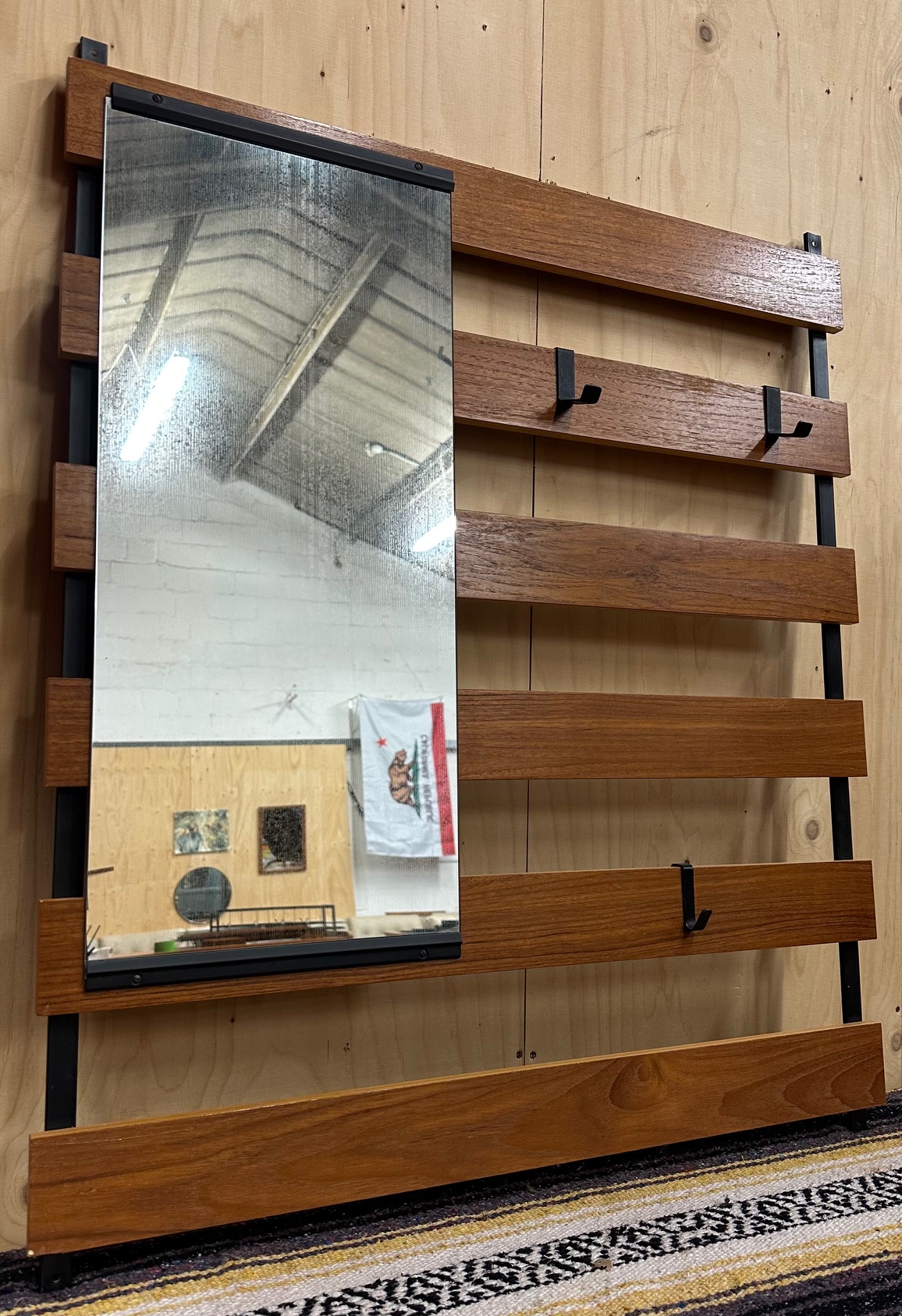 Mid-Century Coat Rack with Mirror 8 - Image 3