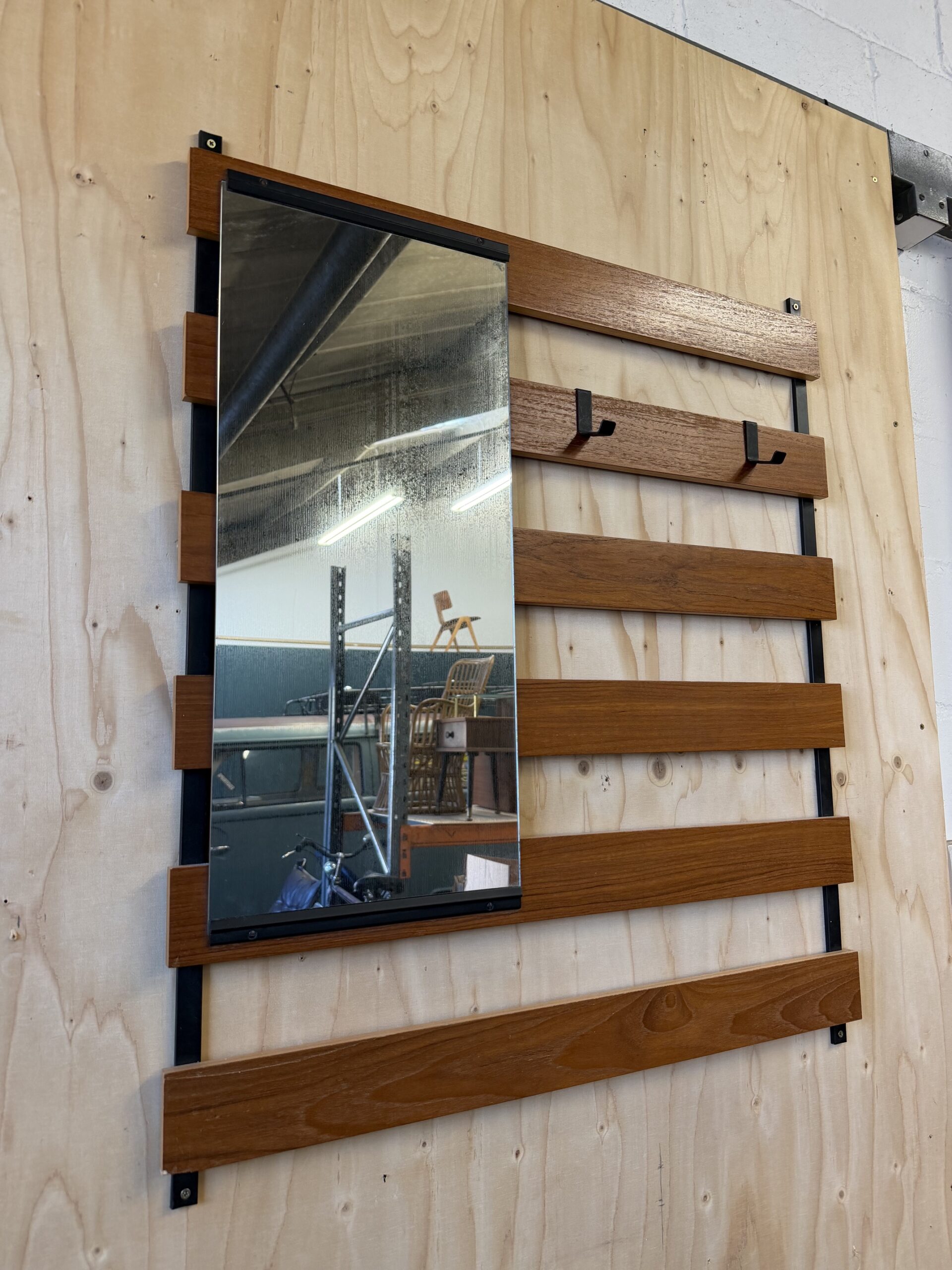 Mid-Century Coat Rack with Mirror 8 - Image 2