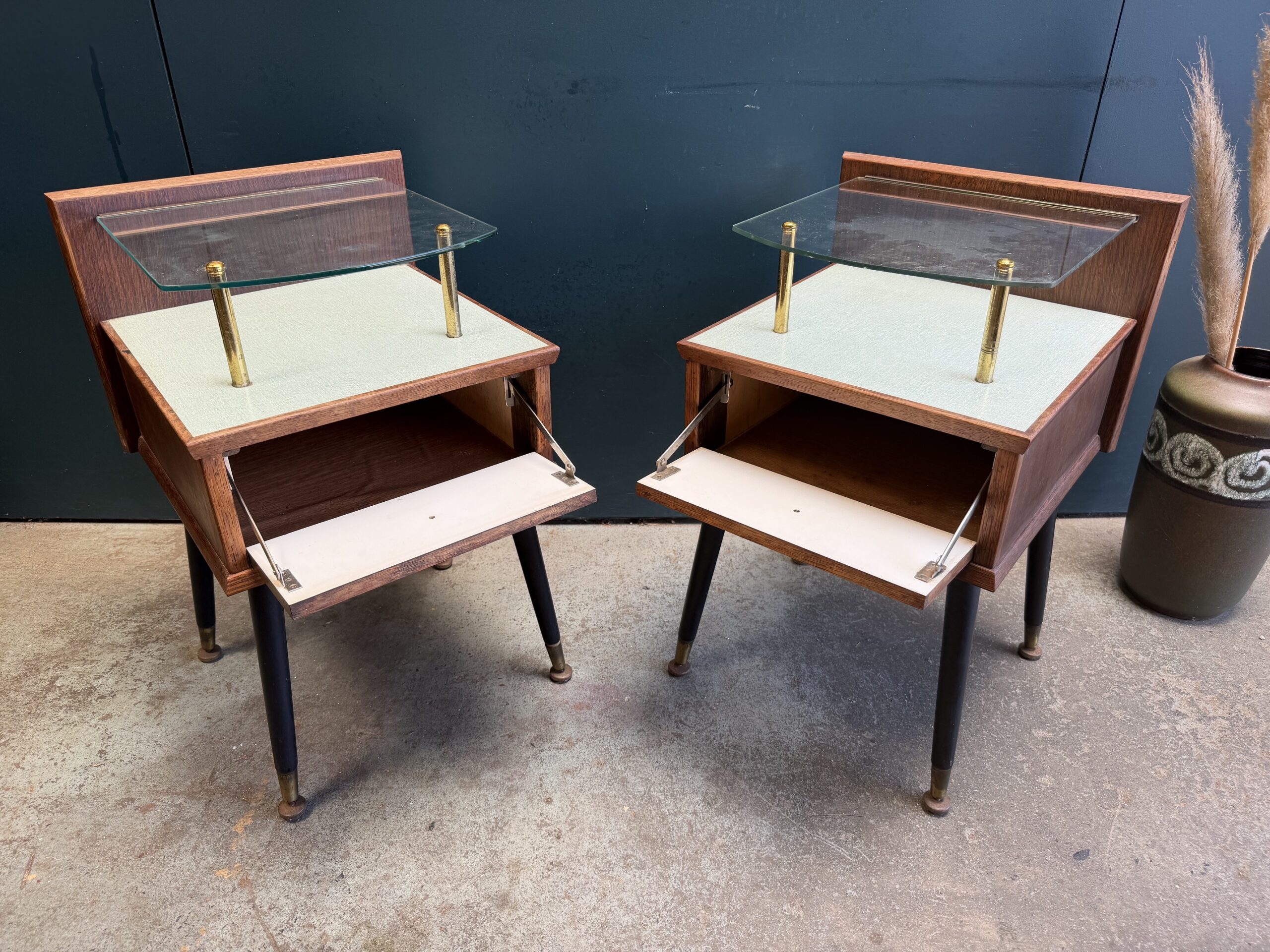 Mid-Century Bedside Tables - Image 4