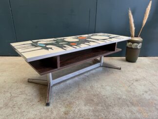 Mid-Century Tiled Coffee Table