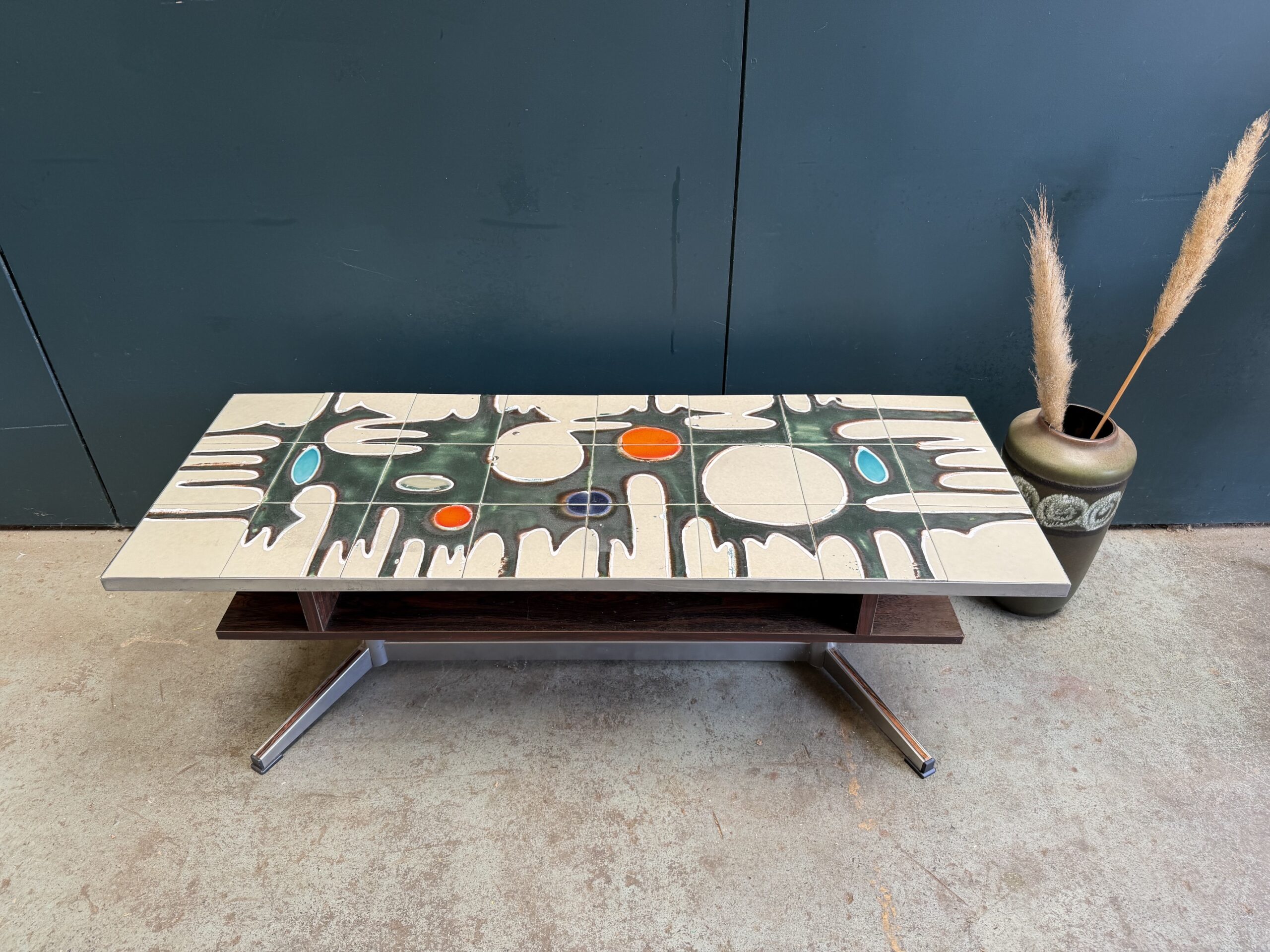 Mid-Century Tiled Coffee Table - Image 4