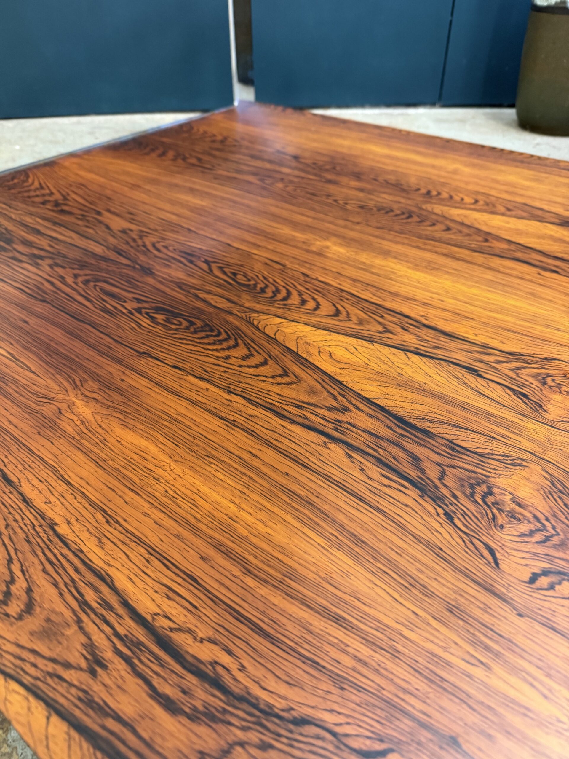 Merrow Associates Mid-Century Rosewood and Chrome Coffee Table - Image 9